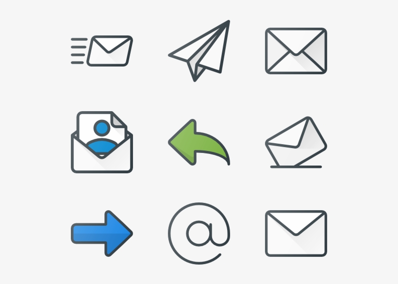 Emails - Triangle, transparent png download