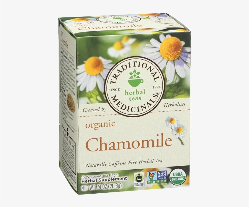 Traditional Medicinals Chamomile Organic Herbal Tea-16 - Organic Chamomile Tea, transparent png download