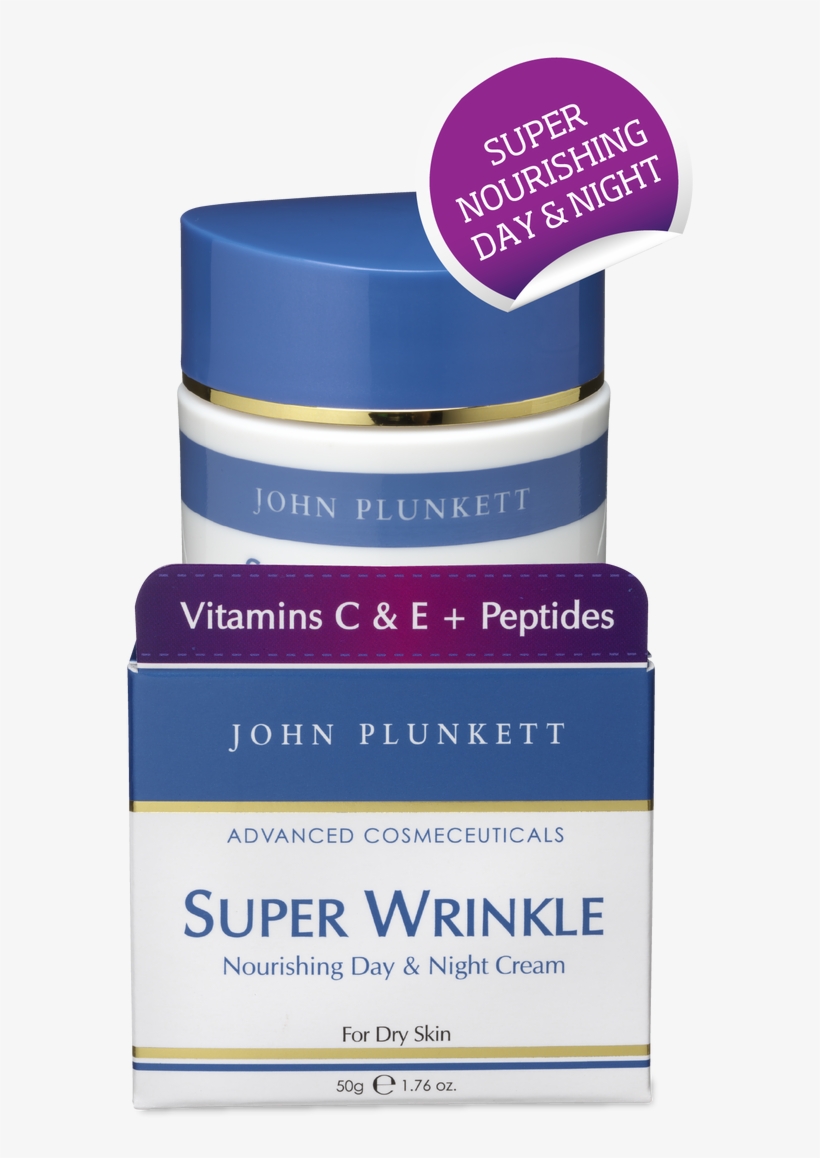 John Plunkett Super Wrinkle Cream 50g Jar - Cosmetics, transparent png download