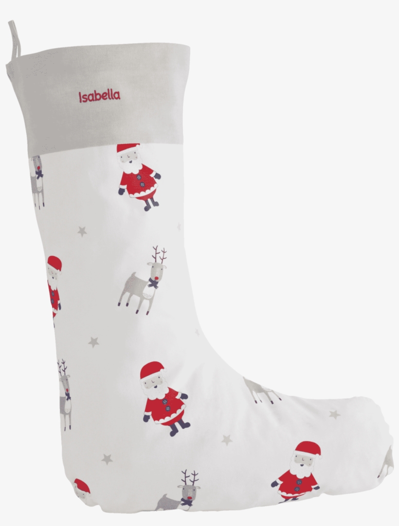 Personalised Christmas Stocking- Christmas Eve - Sock, transparent png download