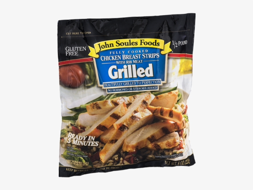 John Soules Foods Fully Cooked Chicken Breast Strips - John Soules Foods Grilled Chicken Breast Strips, transparent png download