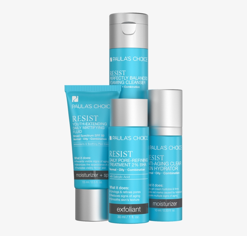 Resist Travel Kit For Wrinkles & Breakouts - Bộ Paula's Choice Set Resist Essential Anti Aging Travel, transparent png download