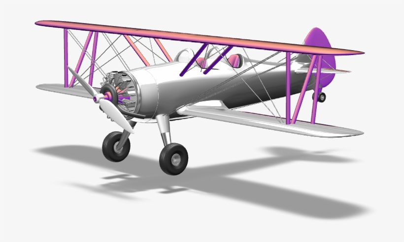 Air Plane - Boeing-stearman Model 75, transparent png download