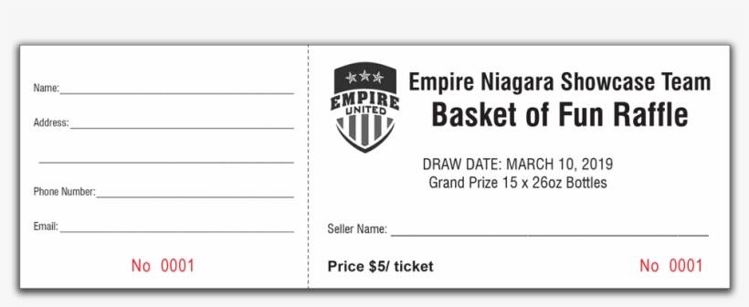 Raffle Ticket Sample1 - Empire Revolution, transparent png download