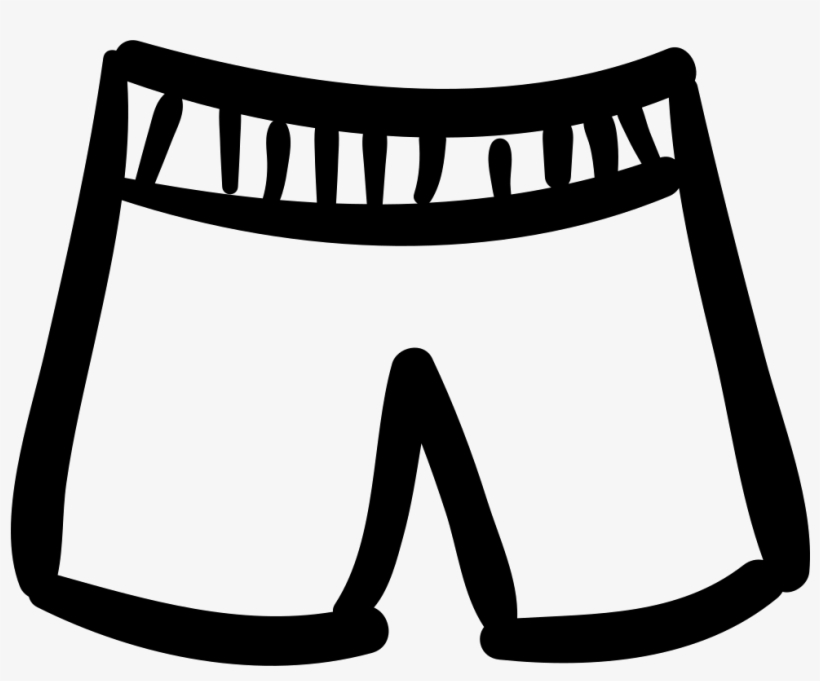 Short Hand Drawn Male Clothes For Beach Svg Png Icon - Hand Drawn Clothes Png, transparent png download