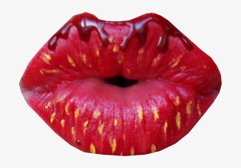 Chocolate Covered Strawberry Lips - Imagenes De Labios De Chocolate, transparent png download