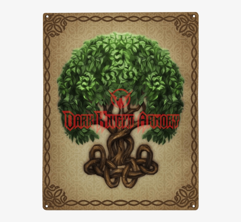 Celtic Tree Metal Sign - Plant Native Bumper Sticker, transparent png download