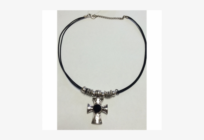 Leather Cross Necklace - Choker, transparent png download