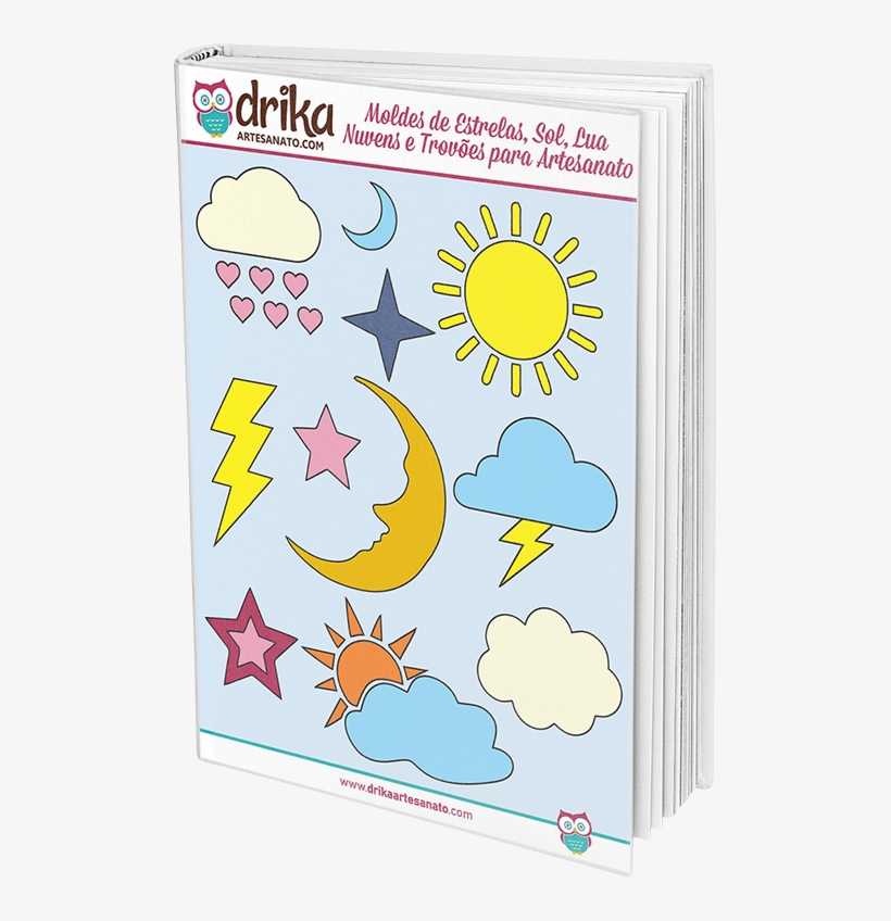 Baixar Apostila Grátis De Moldes De Estrelas, Nuvens,, transparent png download