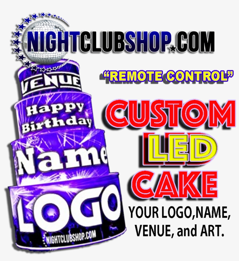 Led, Birthday, Cake, Ledcake, Led Cake, Light Up, Illuminated, - Fête De La Musique, transparent png download