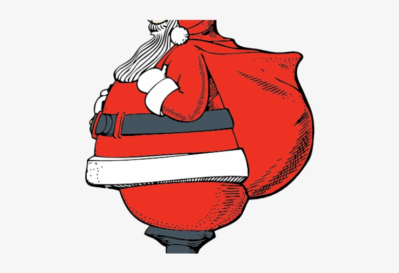 Moving Clipart Santa - Moving Santa Claus Png, transparent png download
