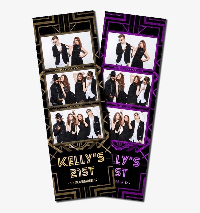 Home / Birthday / Great Gatsby Strips - Gatsby Photo Booth Template, transparent png download