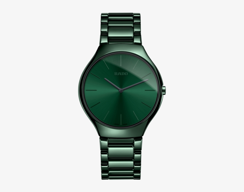 True Thin Line - Rado True Thinline Green, transparent png download