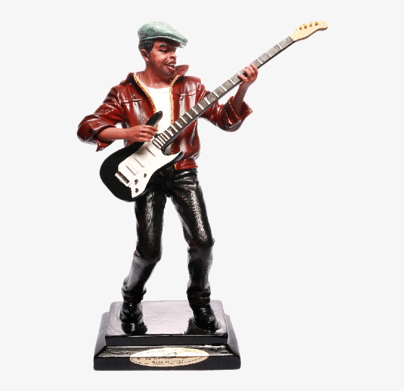 Electric Guitar Player Music Figure Figurine - Musicians Action Figure, transparent png download