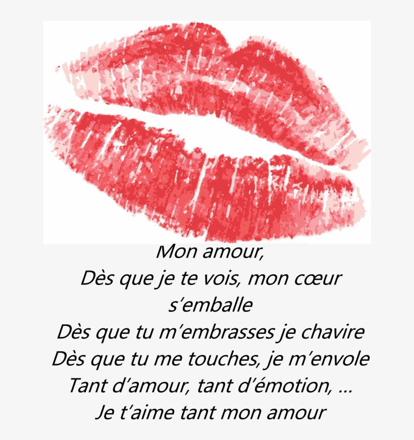 Msg Pour Le Saint Valentin - Lip Gloss, transparent png download