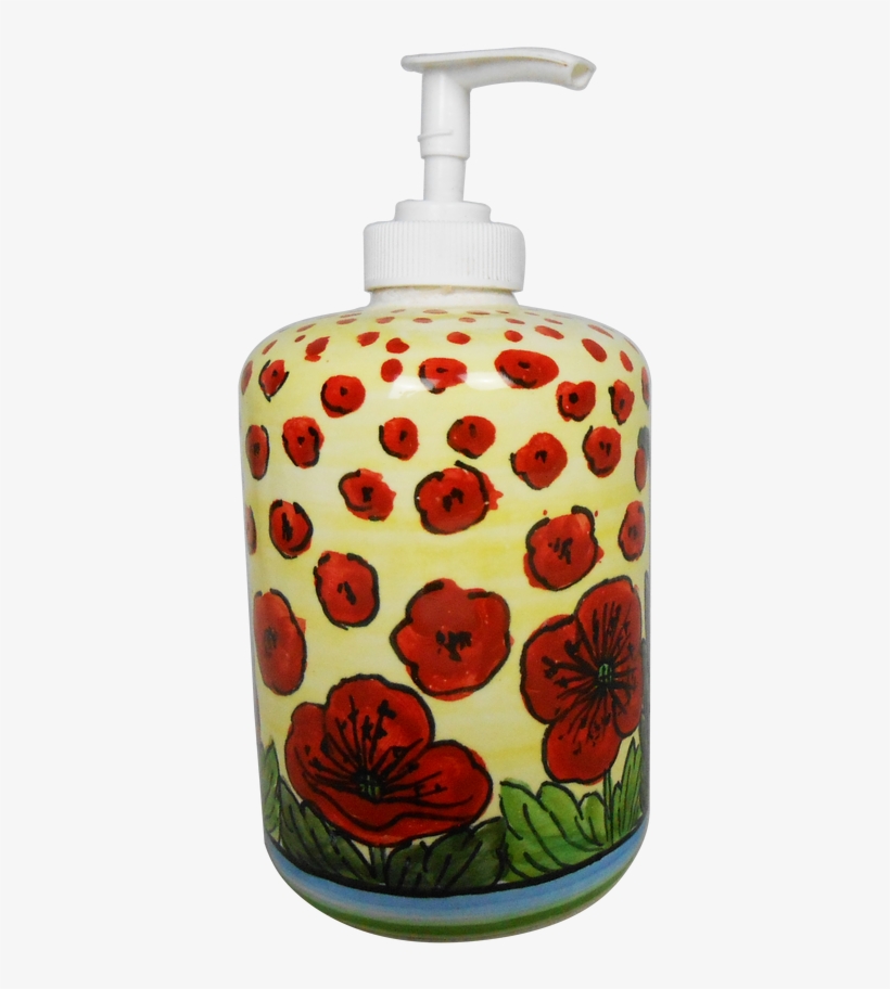 Soap Dispenser Poppies - Personal Care, transparent png download
