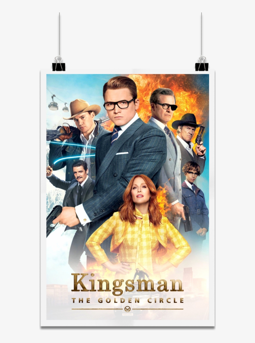 The Golden Circle Is A 2017 Action/adventure Film Directed - Kingsman Golden Circle Showtimes, transparent png download