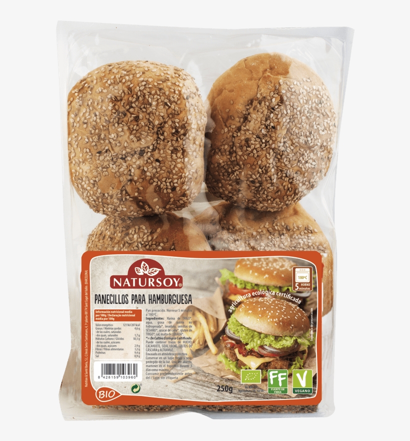 Panecillos Para Hamburguesa - Bun, transparent png download