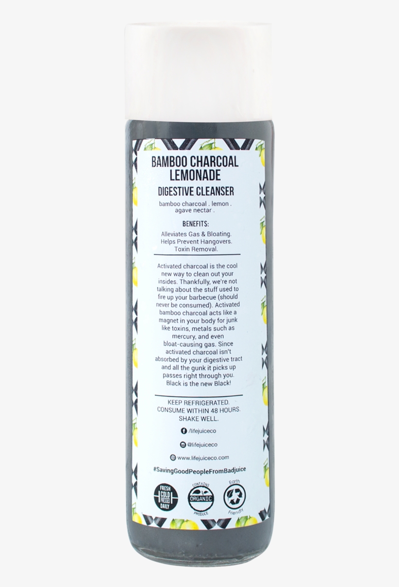 Wesite Bamboo-charcoal - Nutrition Facts Label, transparent png download