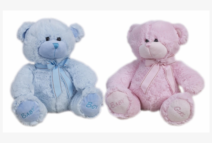 Baby Boy And Baby Girl Bear - Teddy Bear, transparent png download