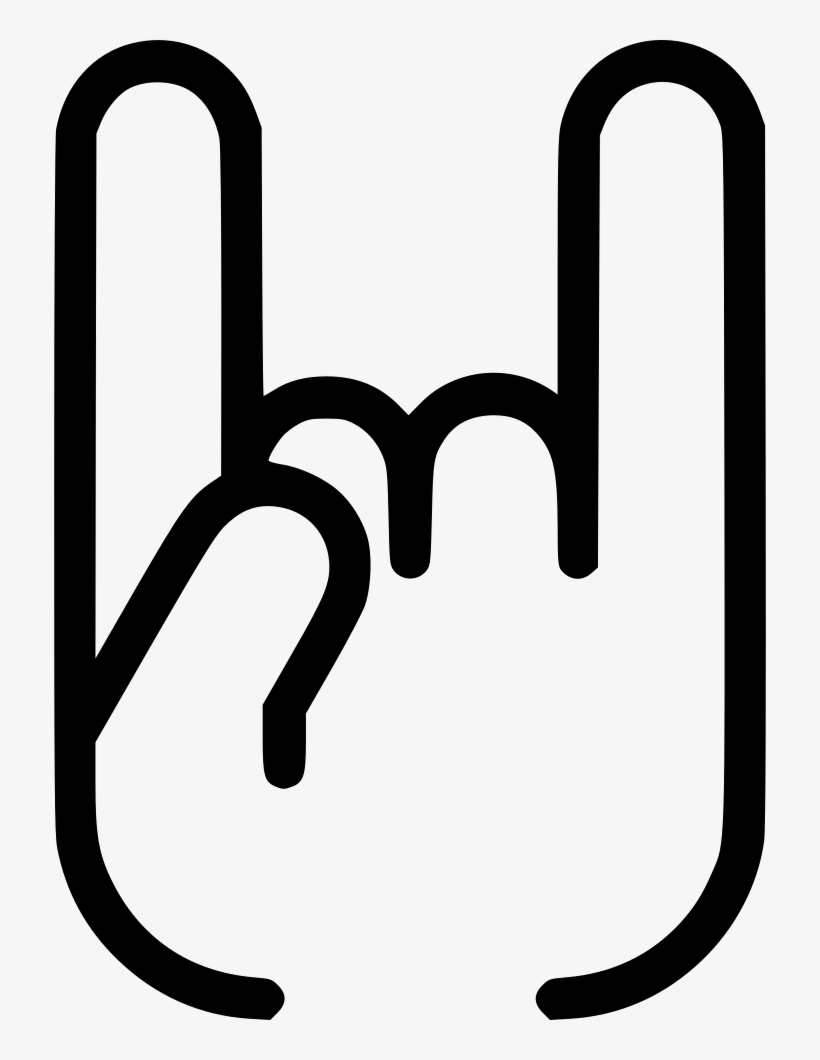 Rock And Roll Comments - Rock On Icon Png, transparent png download