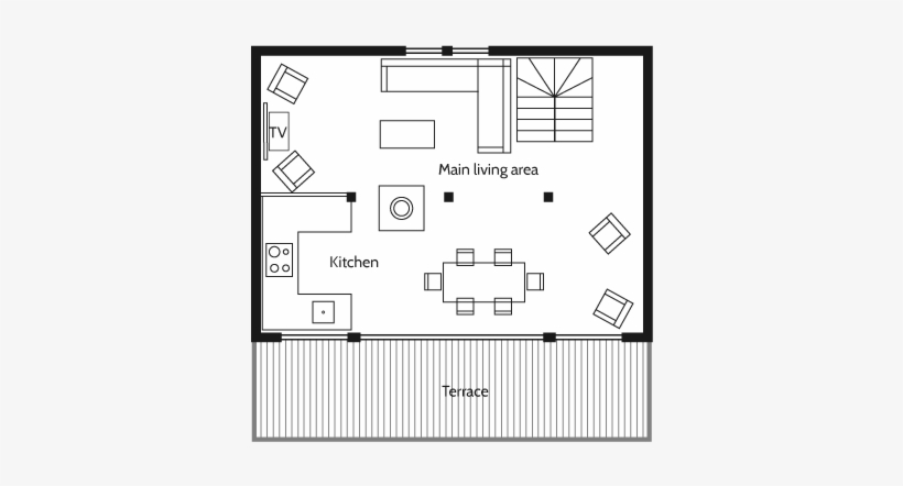Chalet Baby Bear First Floor - Diagram, transparent png download