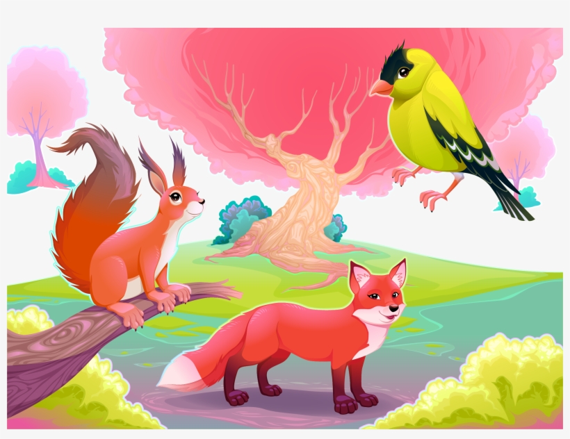 Scenery Clipart Parrot - Paisajes De Animales Png, transparent png download