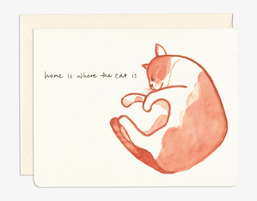 Home Is Where The Cat Is - Cat Yawns, transparent png download