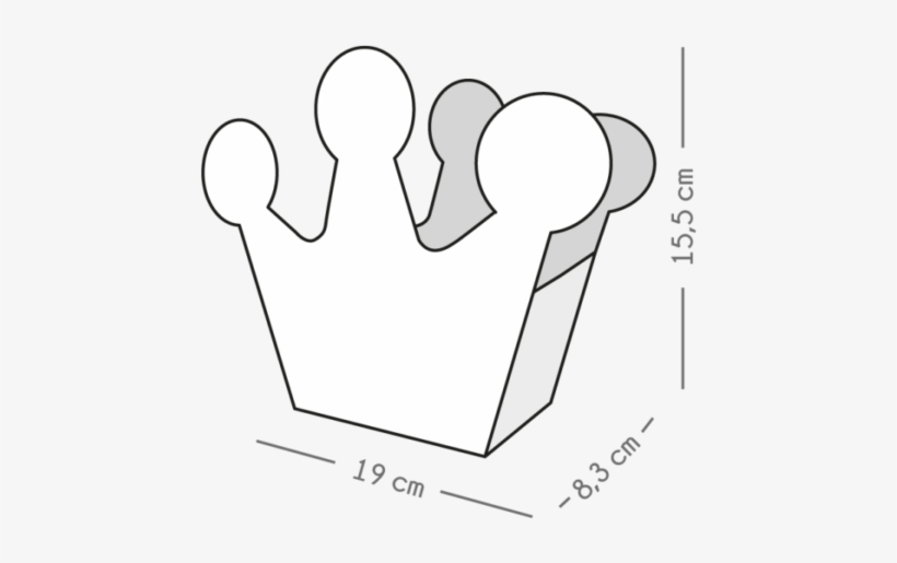 Ancheta Mediana Princesa Anch Co 01 03 Corona Rosa - Drawing, transparent png download