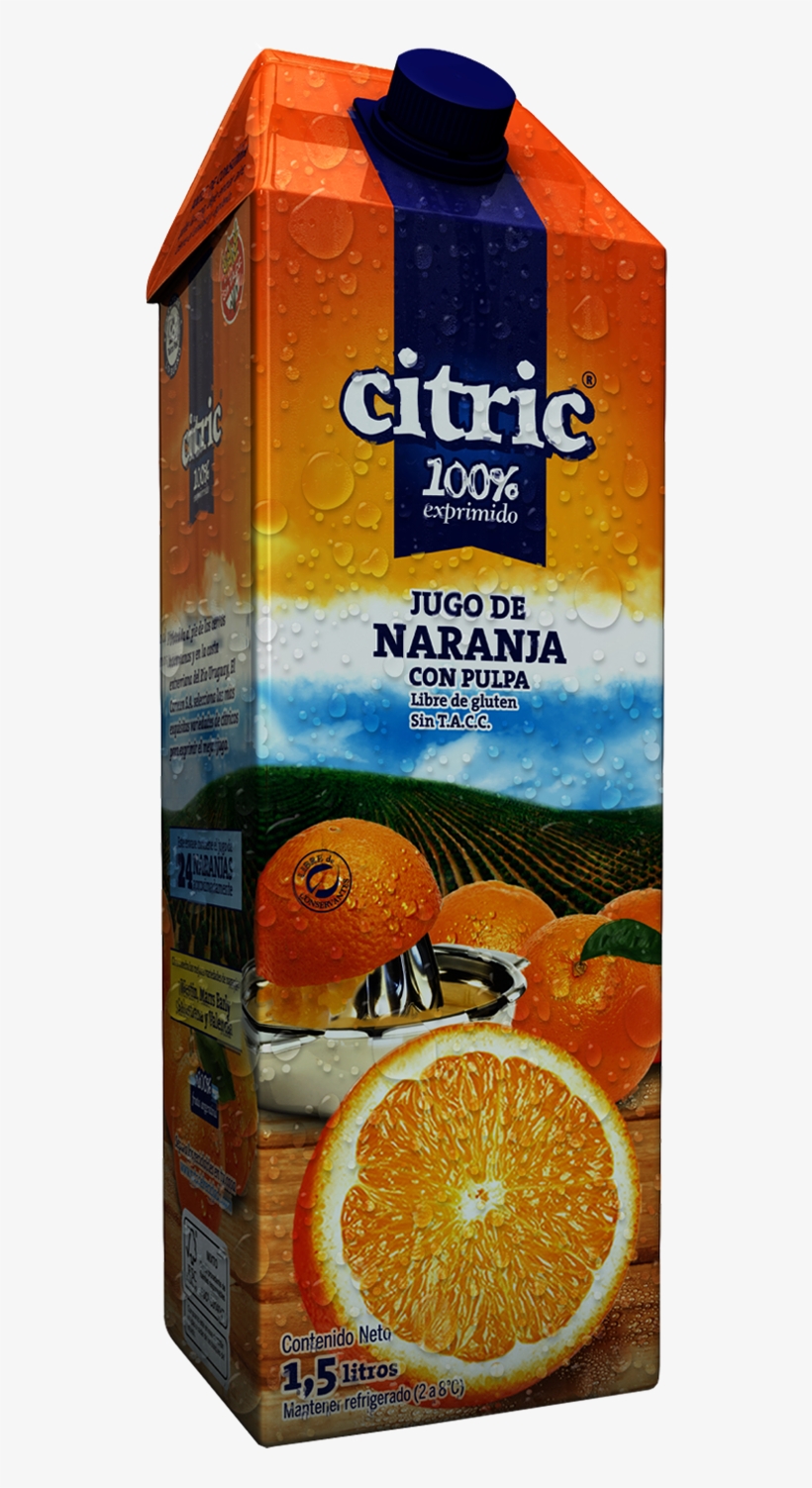 Jugo Citric 100% Naranja - Citric, transparent png download