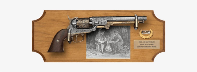 Generals Lee And Jackson Collector's Wood Display Plaque - Firearm, transparent png download