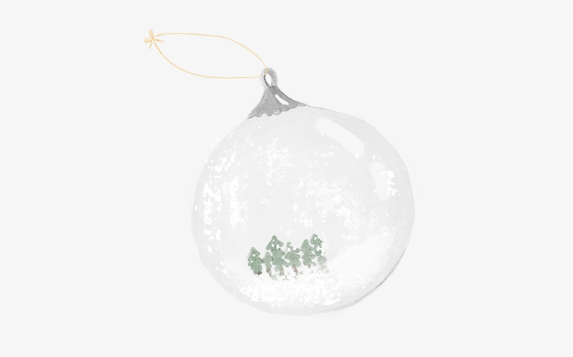 Bola Navidad De Cristal De La Tortuguita Blanca - Locket, transparent png download