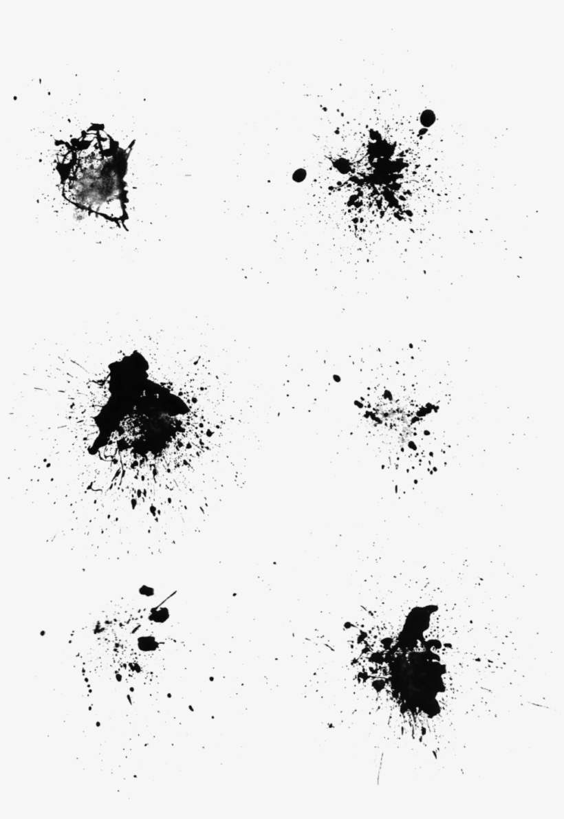 Simple Chinese Style Retro Ink Splash Effect Elements - Illustration, transparent png download