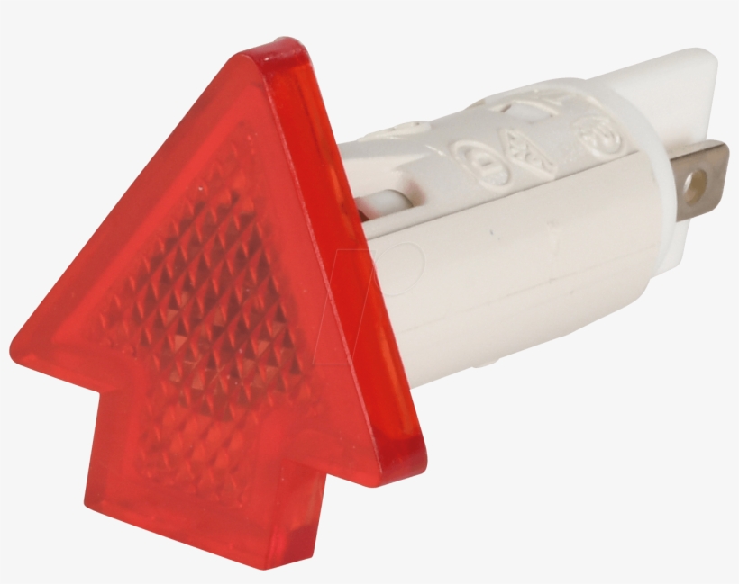 Indicator, 230 V, Neon Bulb, 10 Mm, Arrow-shaped, Red - Cannon, transparent png download