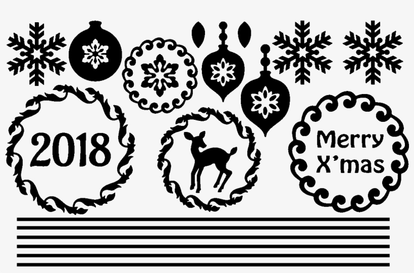 Sticker Decorations De Noel 2018 Ambiance Sticker Christ - Clip Art, transparent png download