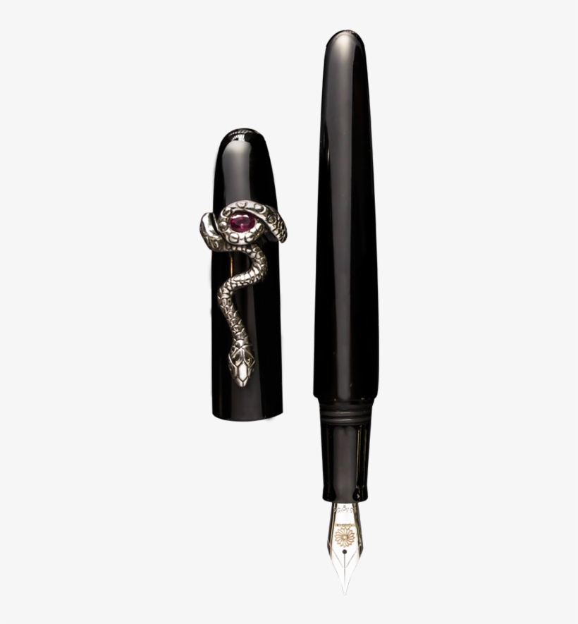 3ʳᵈ Eye Ruby Sterling Silver Snake - Calligraphy, transparent png download