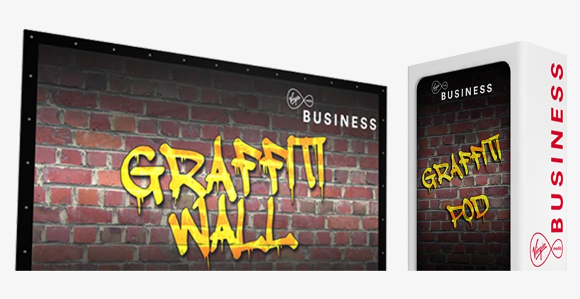 Virgin Media Digital Graffiti Wall - Wall, transparent png download