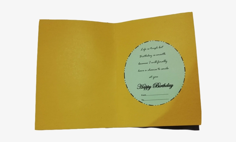 Greeting Card Rose Heart With Yellow Background, transparent png download