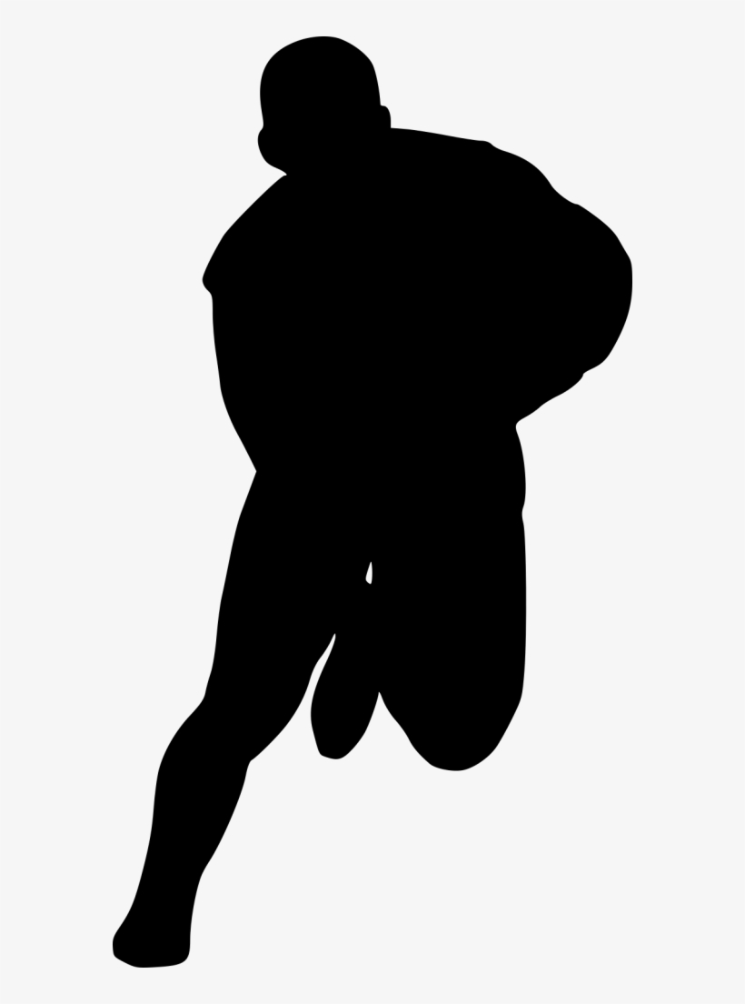 Rugby Png Transparent - Silhouette, transparent png download
