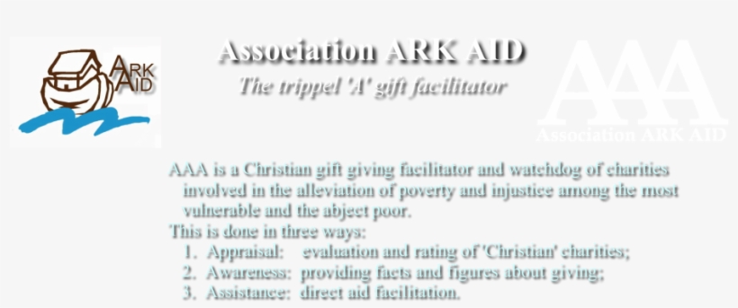 Association Ark Aid Aaa - Document, transparent png download