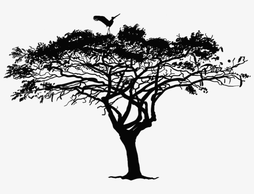 Tree Sticker - Full Moon And Elephant, transparent png download