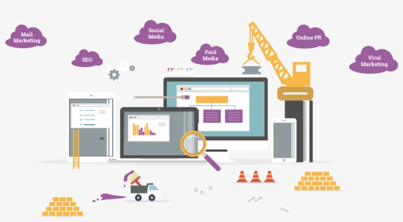 Online-marketing - Website Re Designing, transparent png download
