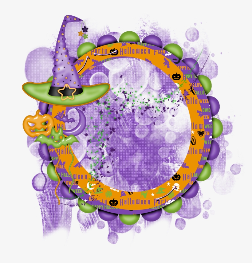 Halloween Cluster Frame - Illustration, transparent png download