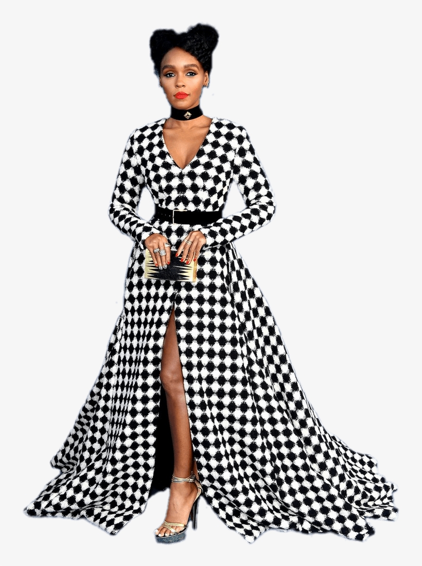 Janelle Monae Black And White Dress - Blush Peep Toe Booties, transparent png download