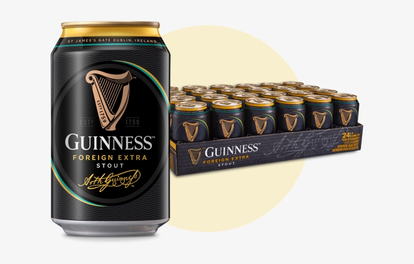 Guinness 24-can Pack - Guinness Stout Can Malaysia, transparent png download