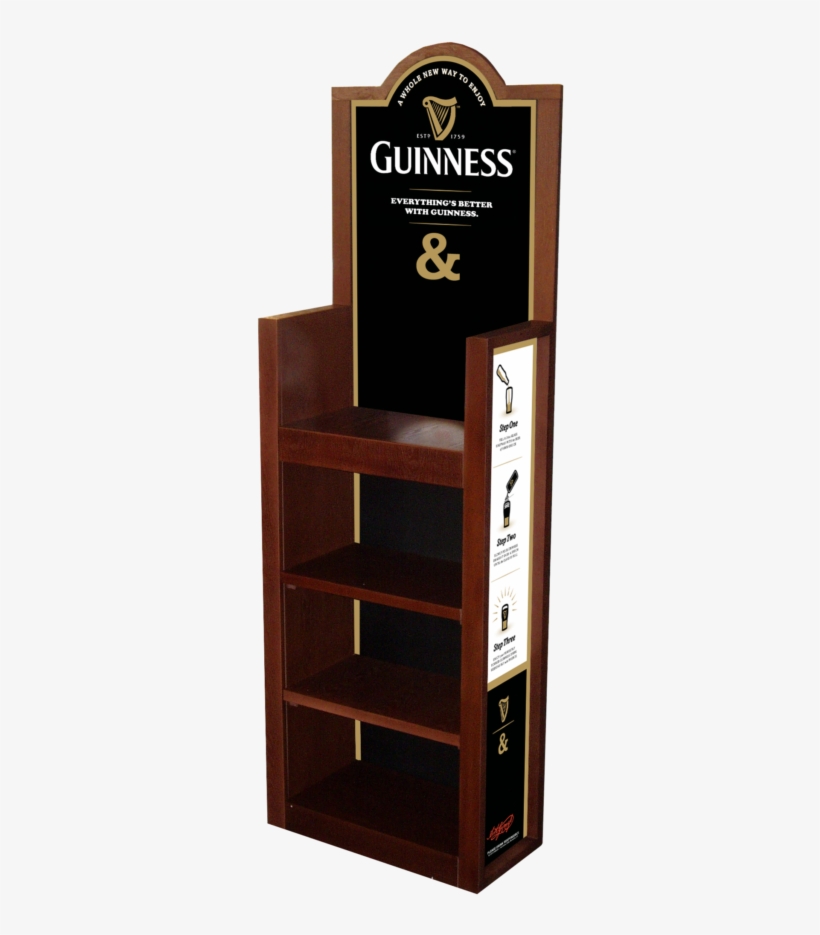 Guinness Wooden Rack - Shelf, transparent png download