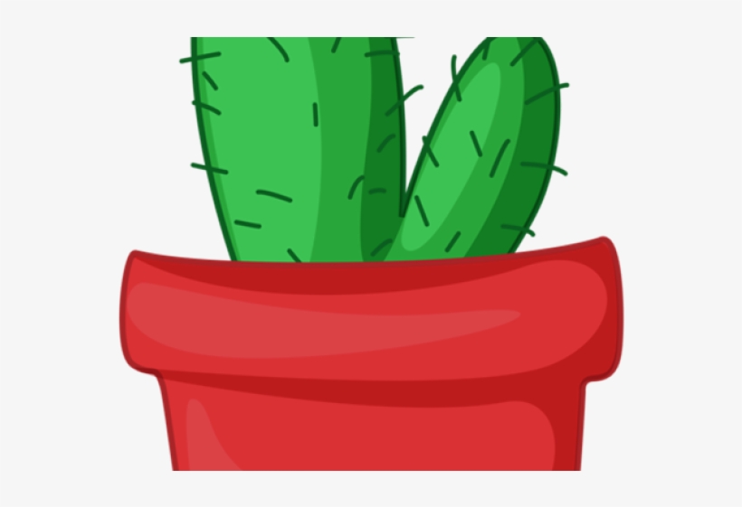 Cactus Clipart Potted - Potted Cactus Clipart, transparent png download