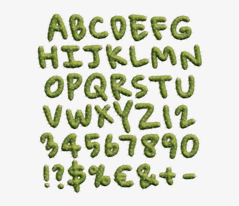 Texas Cactus Font - Cactus Font, transparent png download