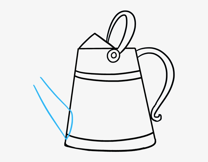How To Draw Watering Can - Line Art, transparent png download