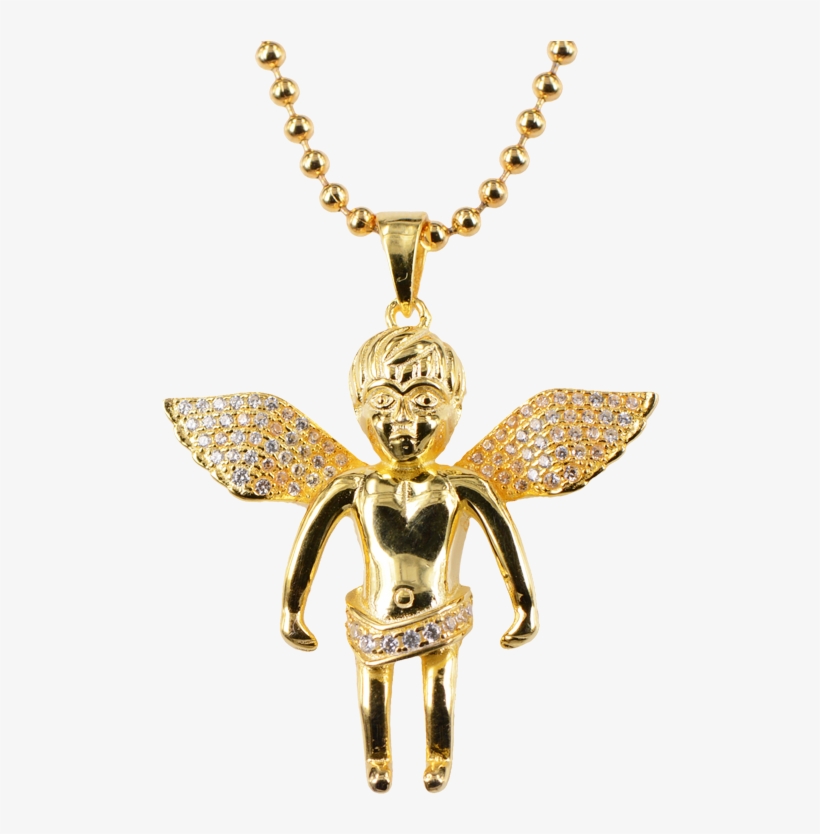 Wholesale High Quality Jewelry Angle Wings Girl Pendant - Necklace, transparent png download